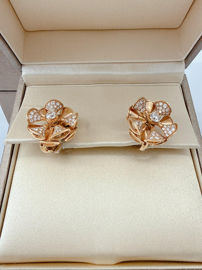 18K ROSE GOLD AND DIAMOND DIVA'S DREAM DIVISSIMA EARCLIPS AND DIVA'S DREAM RING