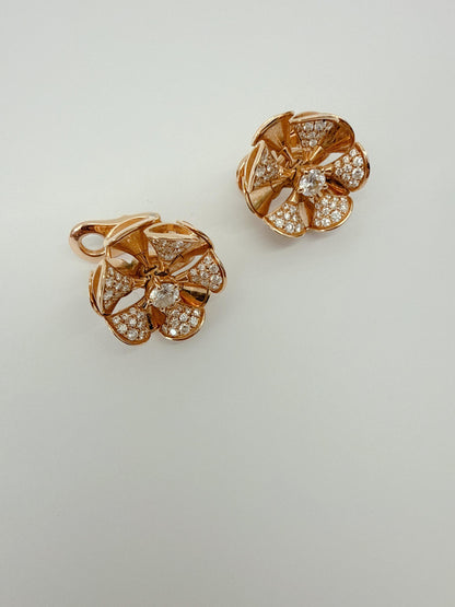 18K ROSE GOLD AND DIAMOND DIVA'S DREAM DIVISSIMA EARCLIPS AND DIVA'S DREAM RING