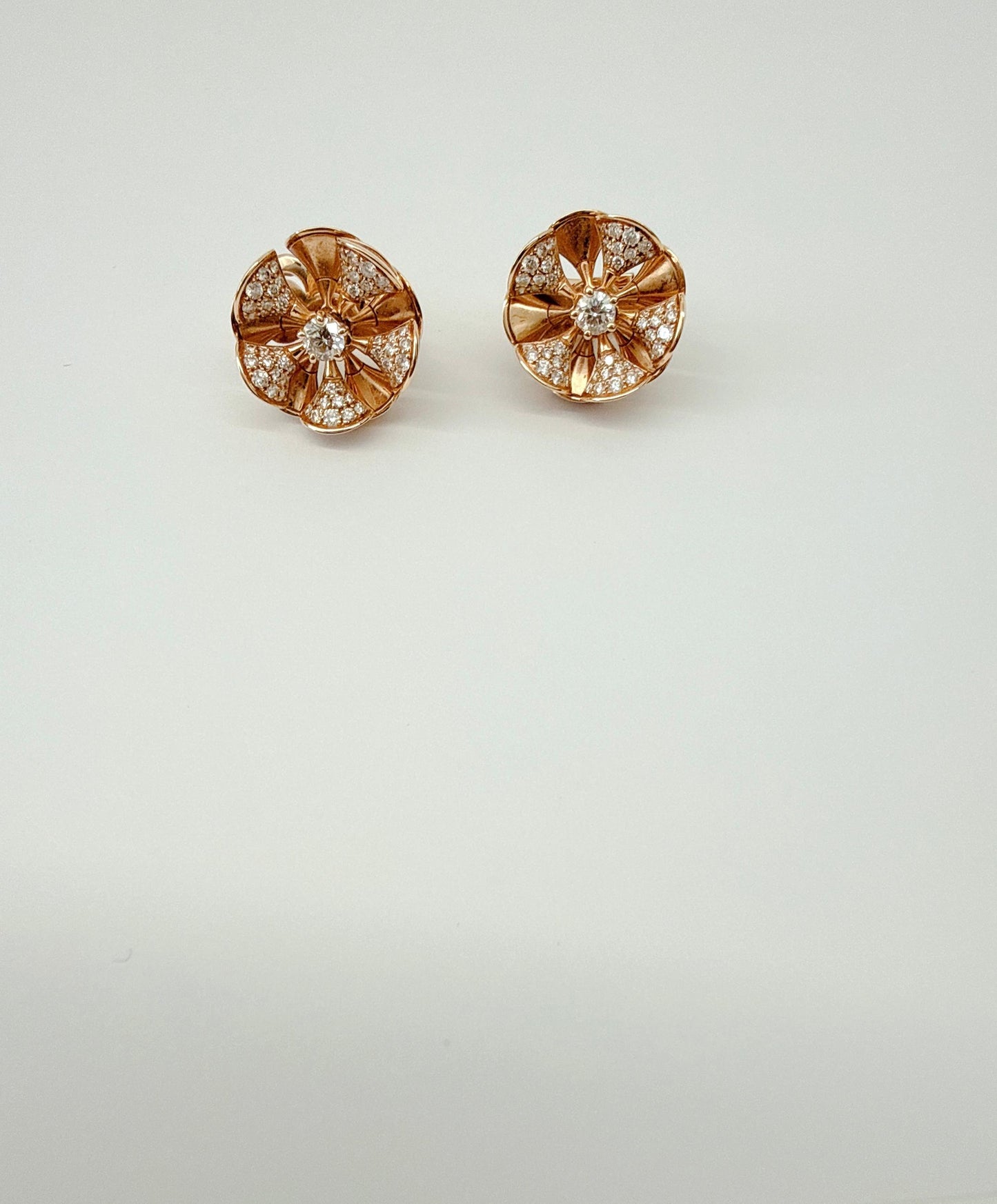 18K ROSE GOLD AND DIAMOND DIVA'S DREAM DIVISSIMA EARCLIPS AND DIVA'S DREAM RING