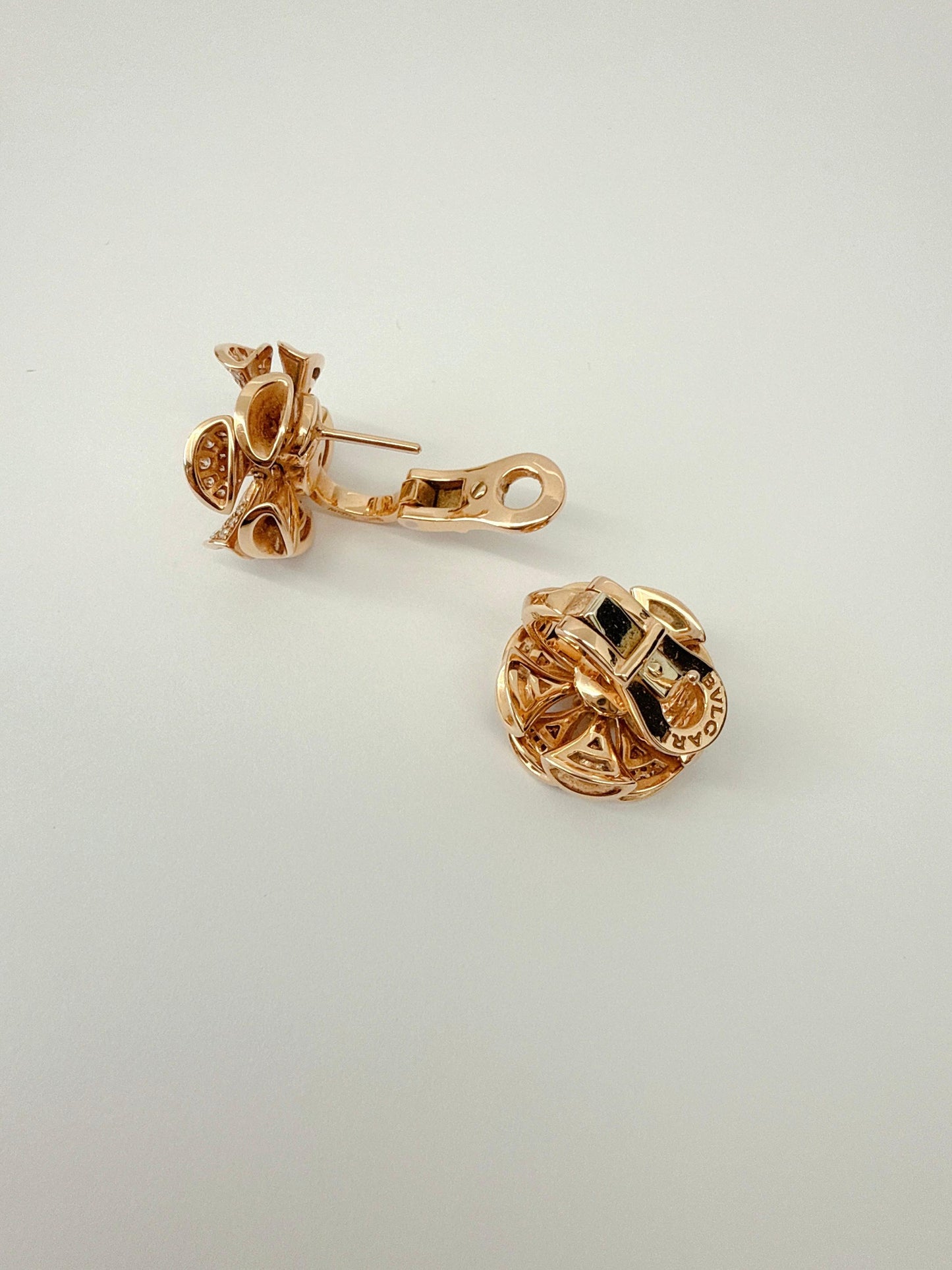 18K ROSE GOLD AND DIAMOND DIVA'S DREAM DIVISSIMA EARCLIPS AND DIVA'S DREAM RING