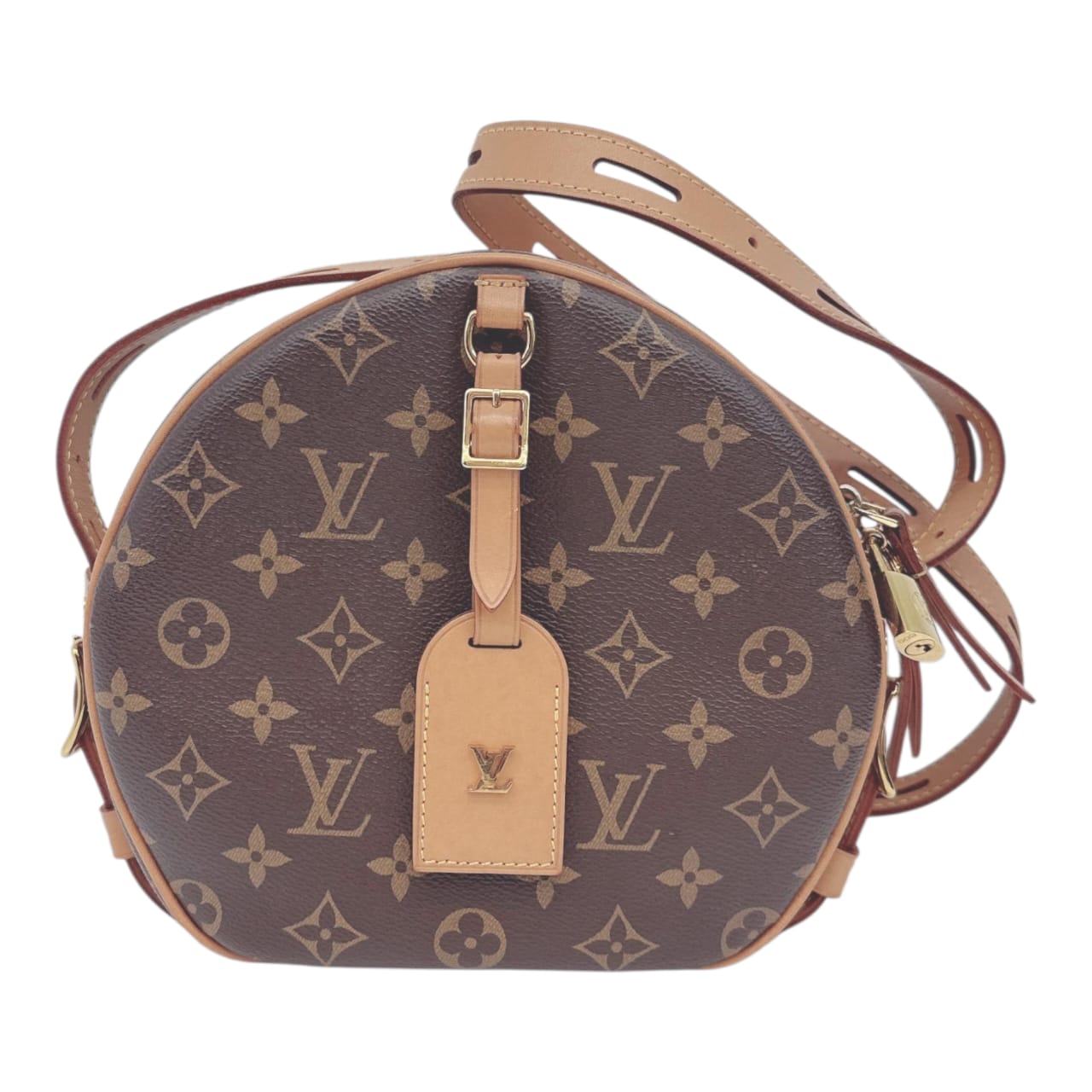 BROWN MONOGRAM CANVAS BOITE CHAPEAU SOUPLE  MM BAG
