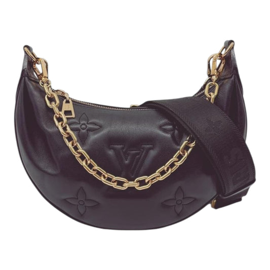 BLACK BUBBLEGRAM LEATHER  OVER THE MOON BAG