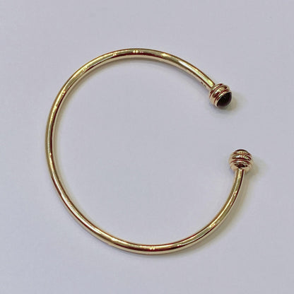 PINK GOLD ONYX POSSESSION BRACELET SIZE 15