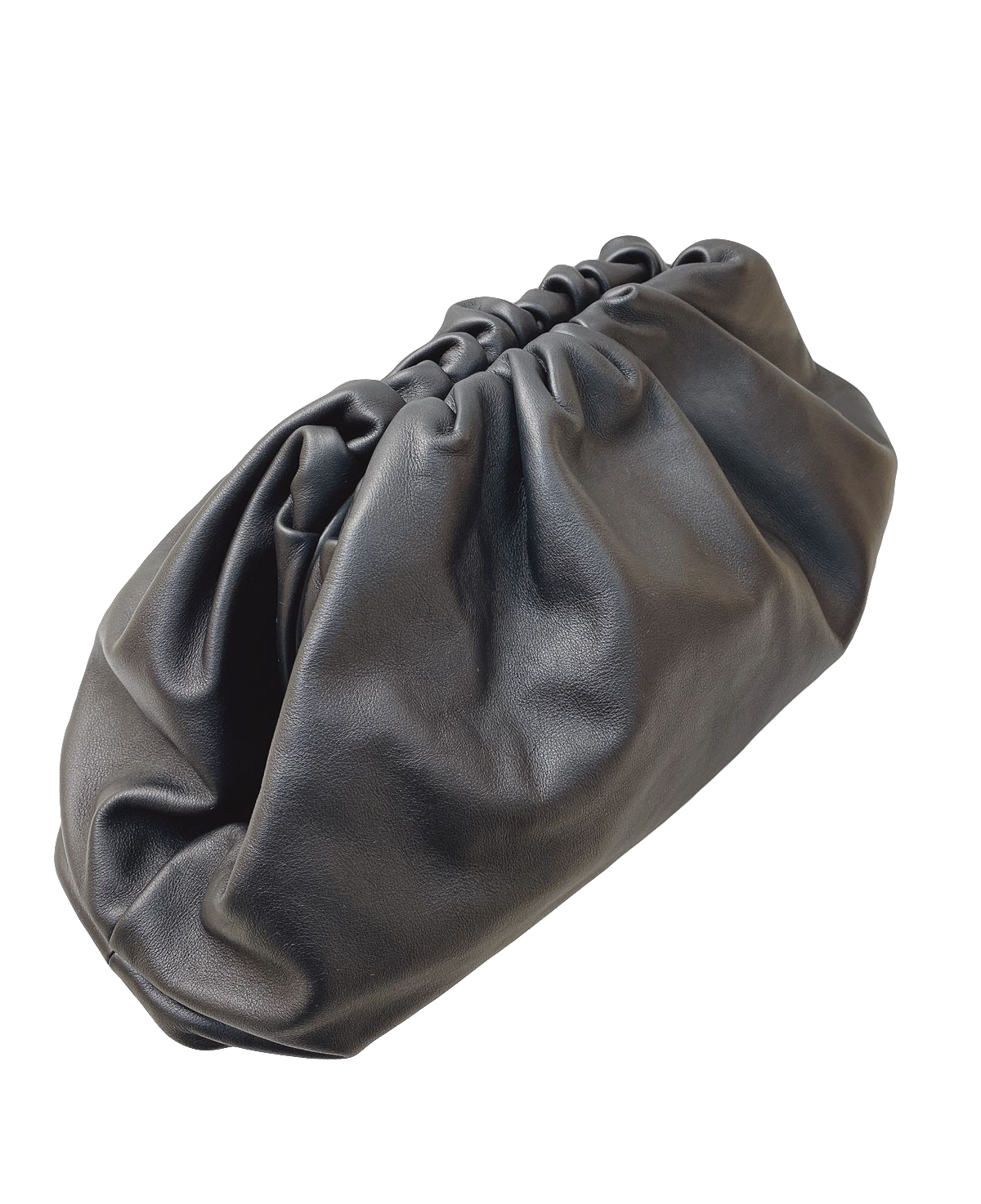 BLACK LEATHER TEEN POUCH