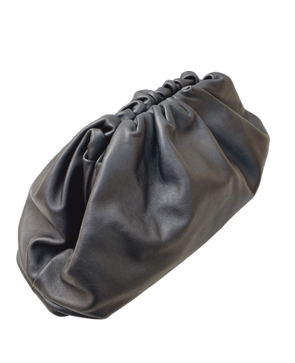 BLACK LEATHER TEEN POUCH