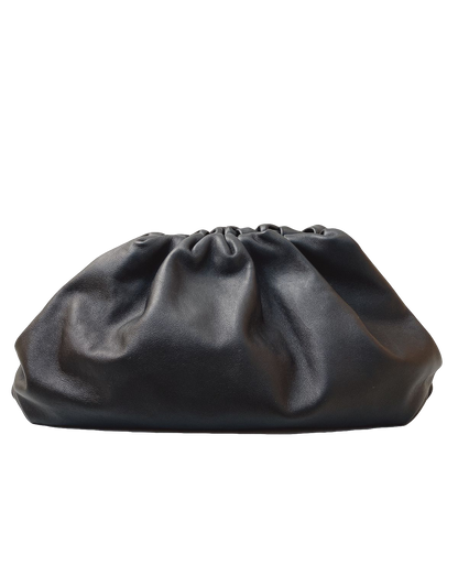BLACK LEATHER TEEN POUCH