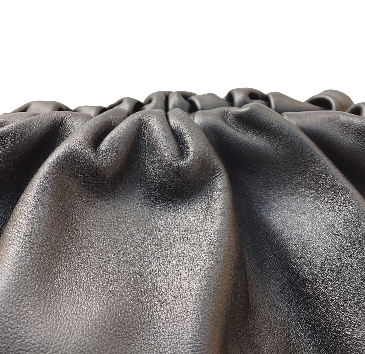 BLACK LEATHER TEEN POUCH