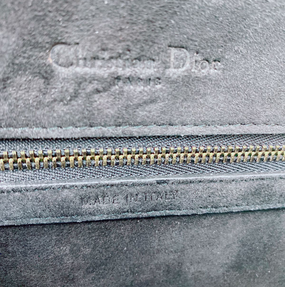 MULTICOLORED EXOTIC SKIN STUDDED DIORAMA SMALL SHOULDER BAG