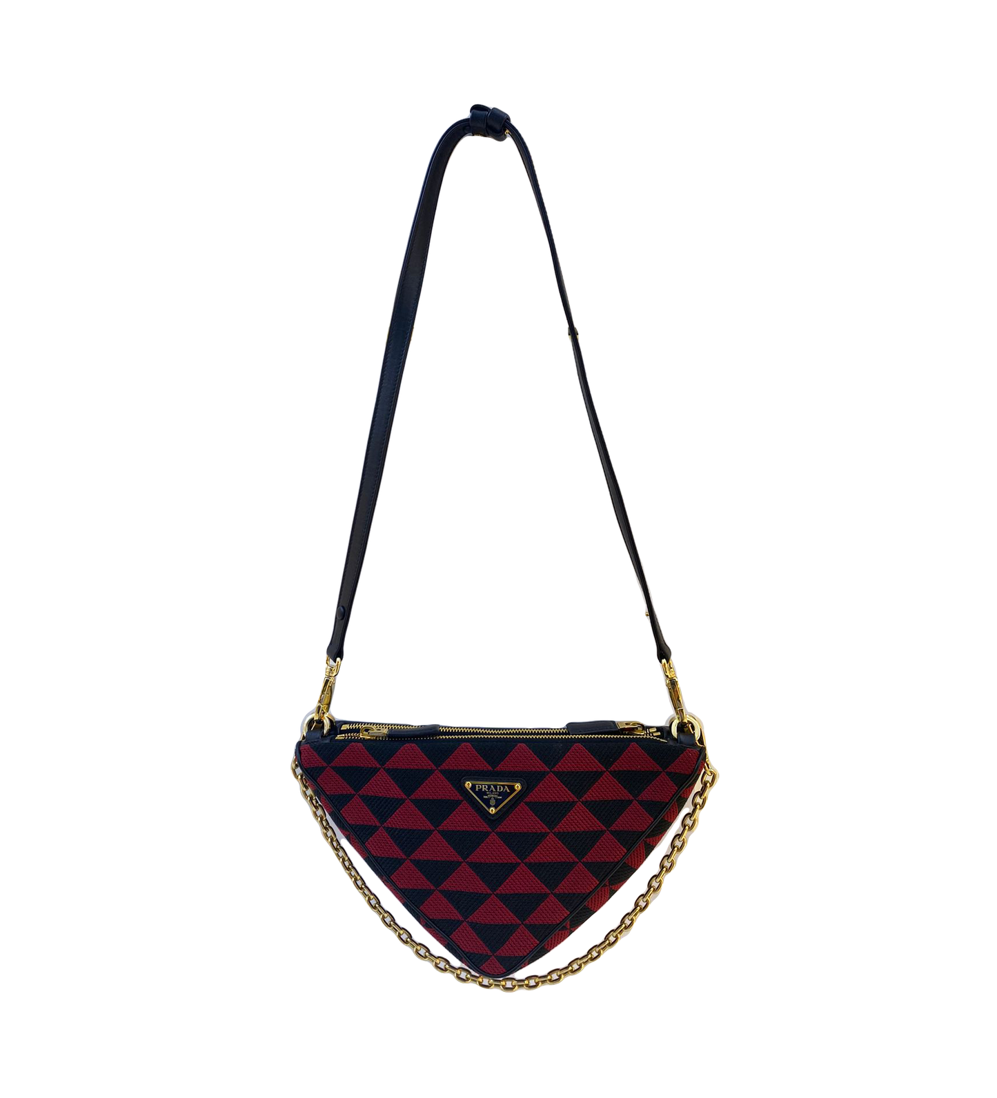 SYMBOLE LEATHER  AND FABRIC  MINI BAG