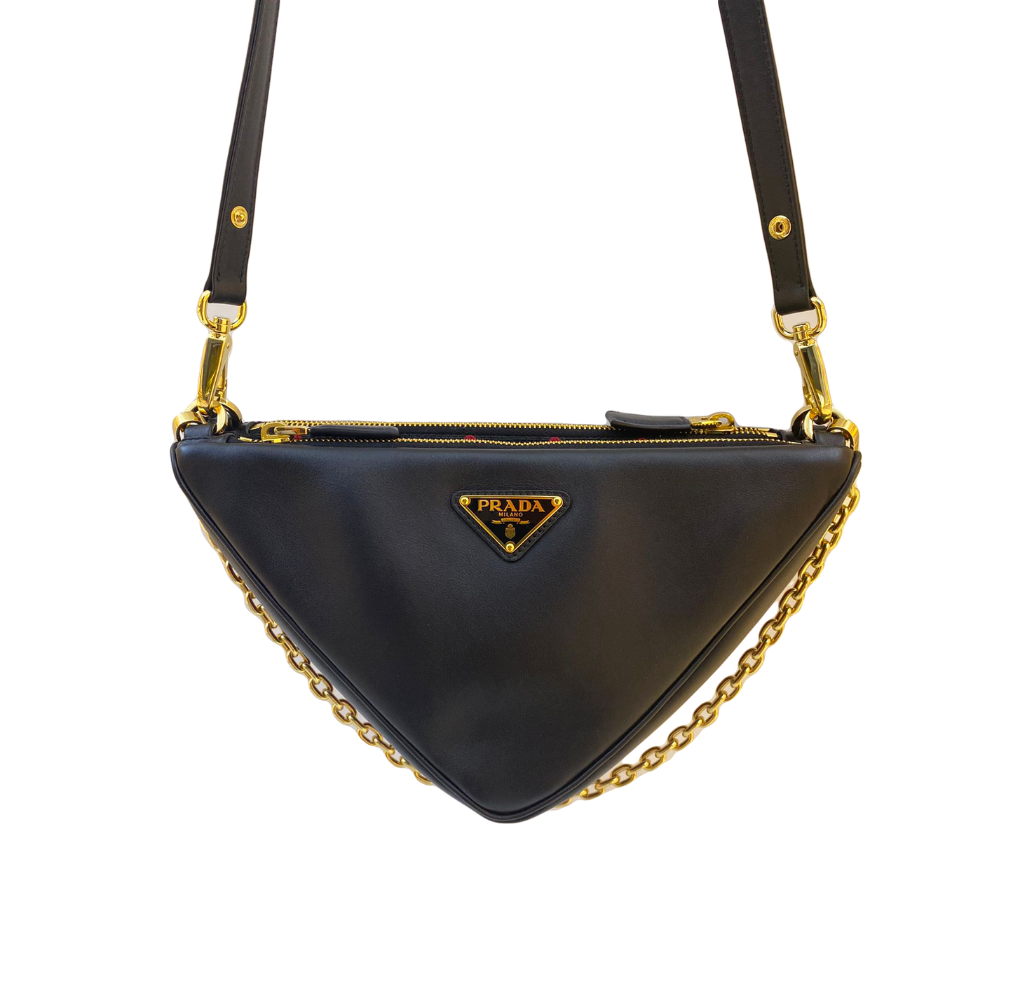 SYMBOLE LEATHER  AND FABRIC  MINI BAG