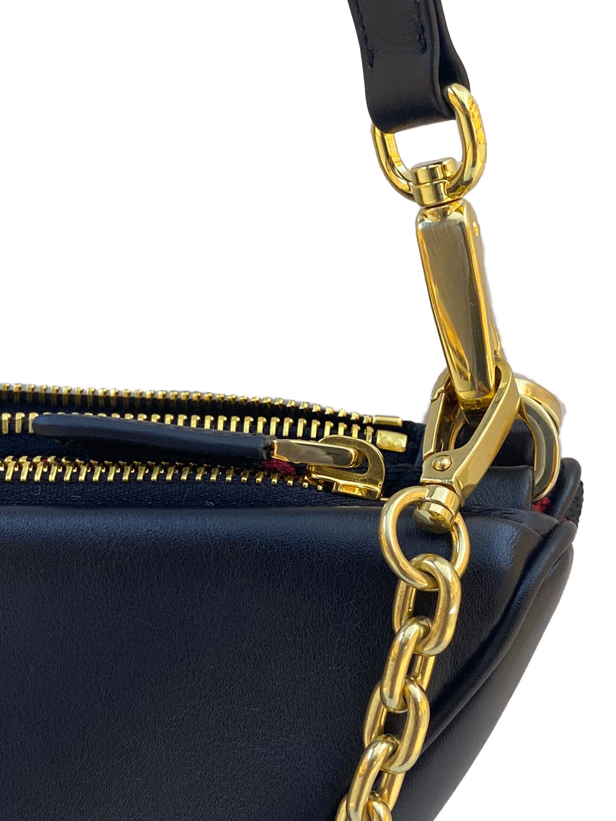 SYMBOLE LEATHER  AND FABRIC  MINI BAG