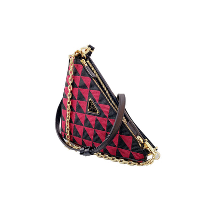 SYMBOLE LEATHER  AND FABRIC  MINI BAG