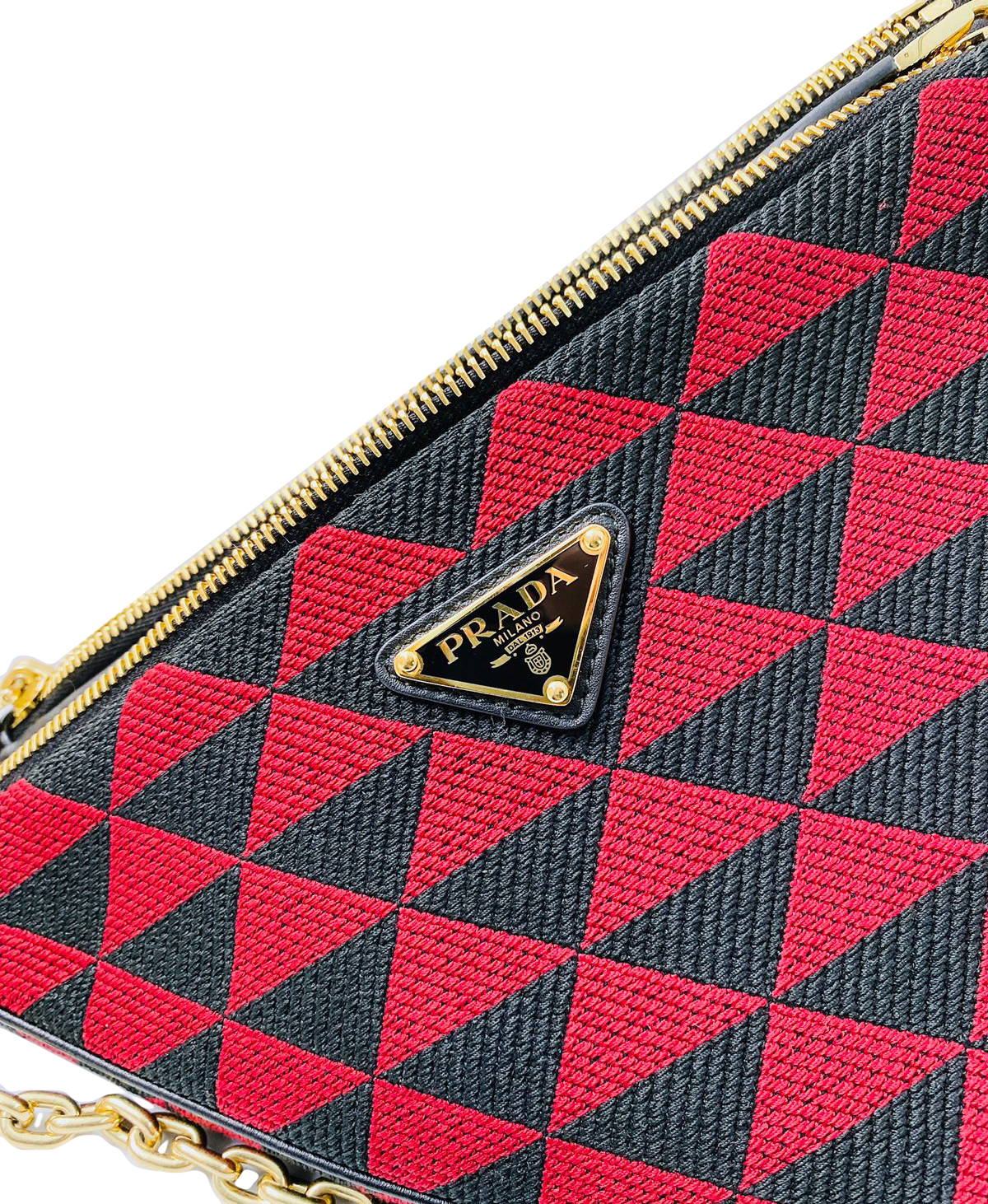 SYMBOLE LEATHER  AND FABRIC  MINI BAG