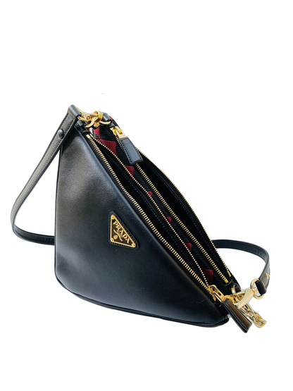 SYMBOLE LEATHER  AND FABRIC  MINI BAG