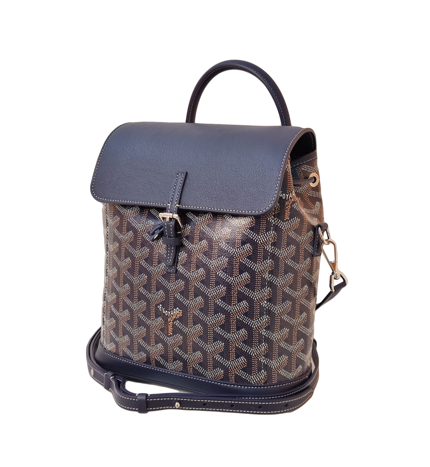 BLUE GOYARDINE SAC ALPIN MINI BACKPACK BAG