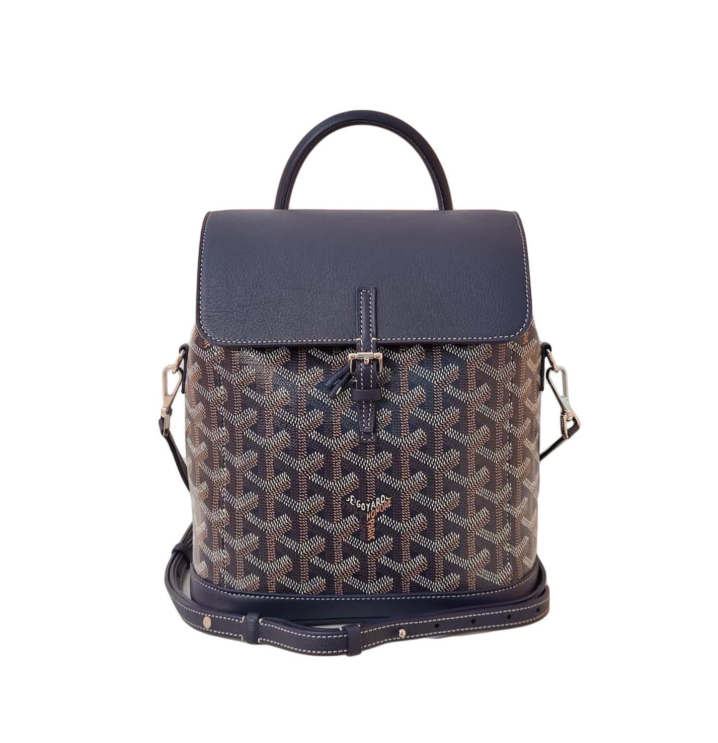 BLUE GOYARDINE SAC ALPIN MINI BACKPACK BAG