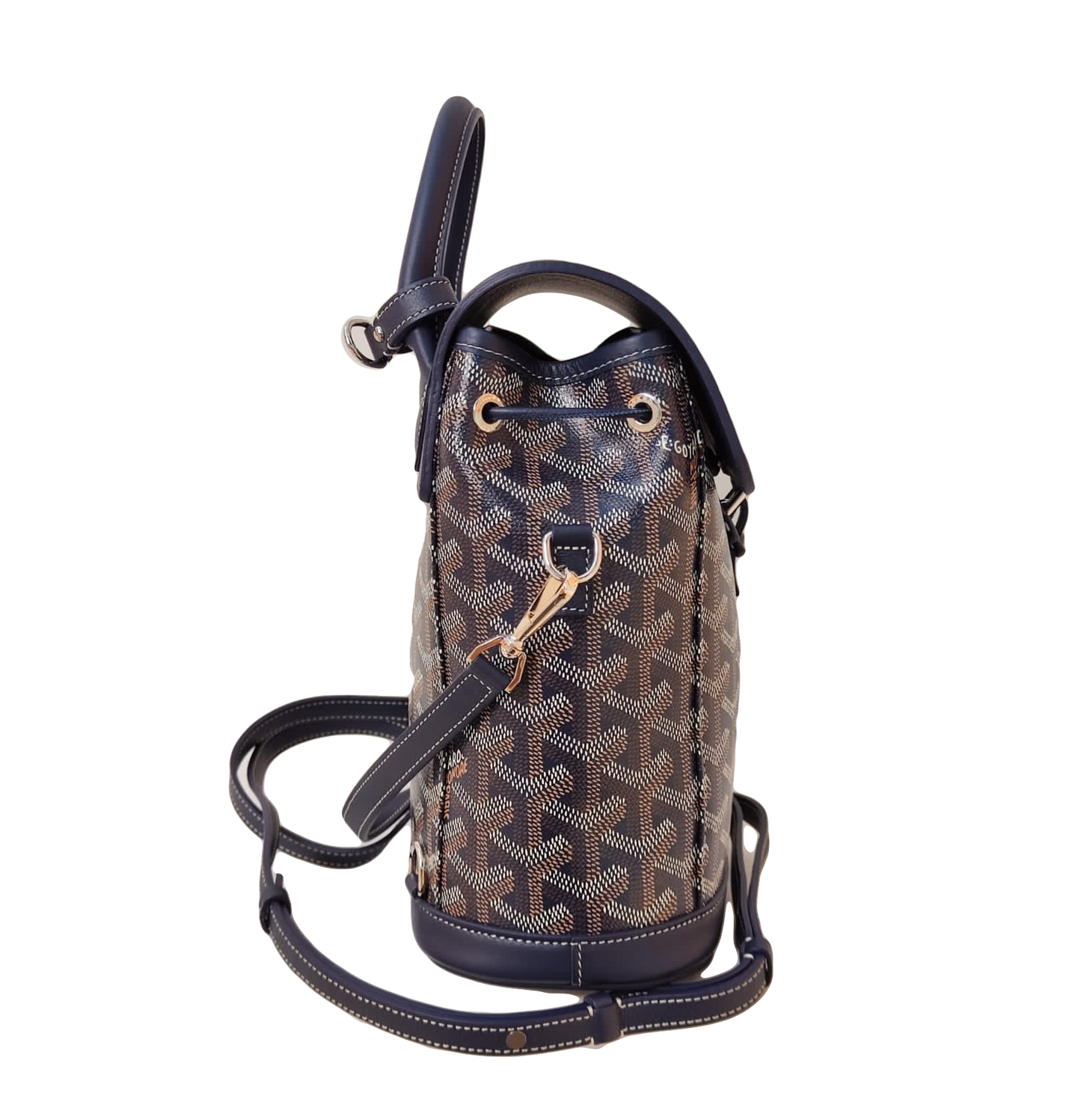 BLUE GOYARDINE SAC ALPIN MINI BACKPACK BAG