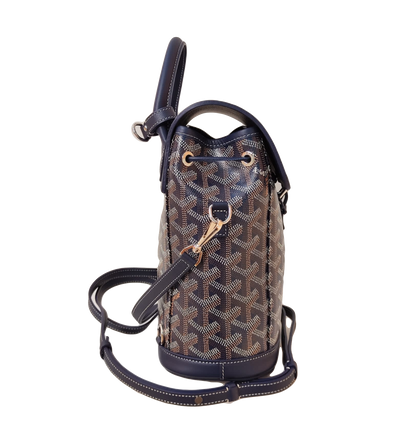 BLUE GOYARDINE SAC ALPIN MINI BACKPACK BAG