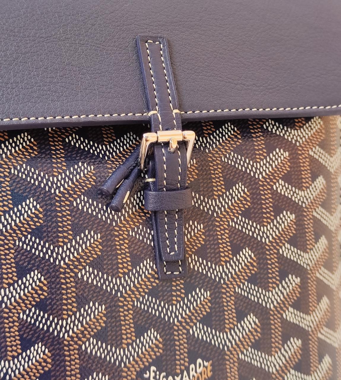 BLUE GOYARDINE SAC ALPIN MINI BACKPACK BAG