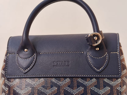 BLUE GOYARDINE SAC ALPIN MINI BACKPACK BAG