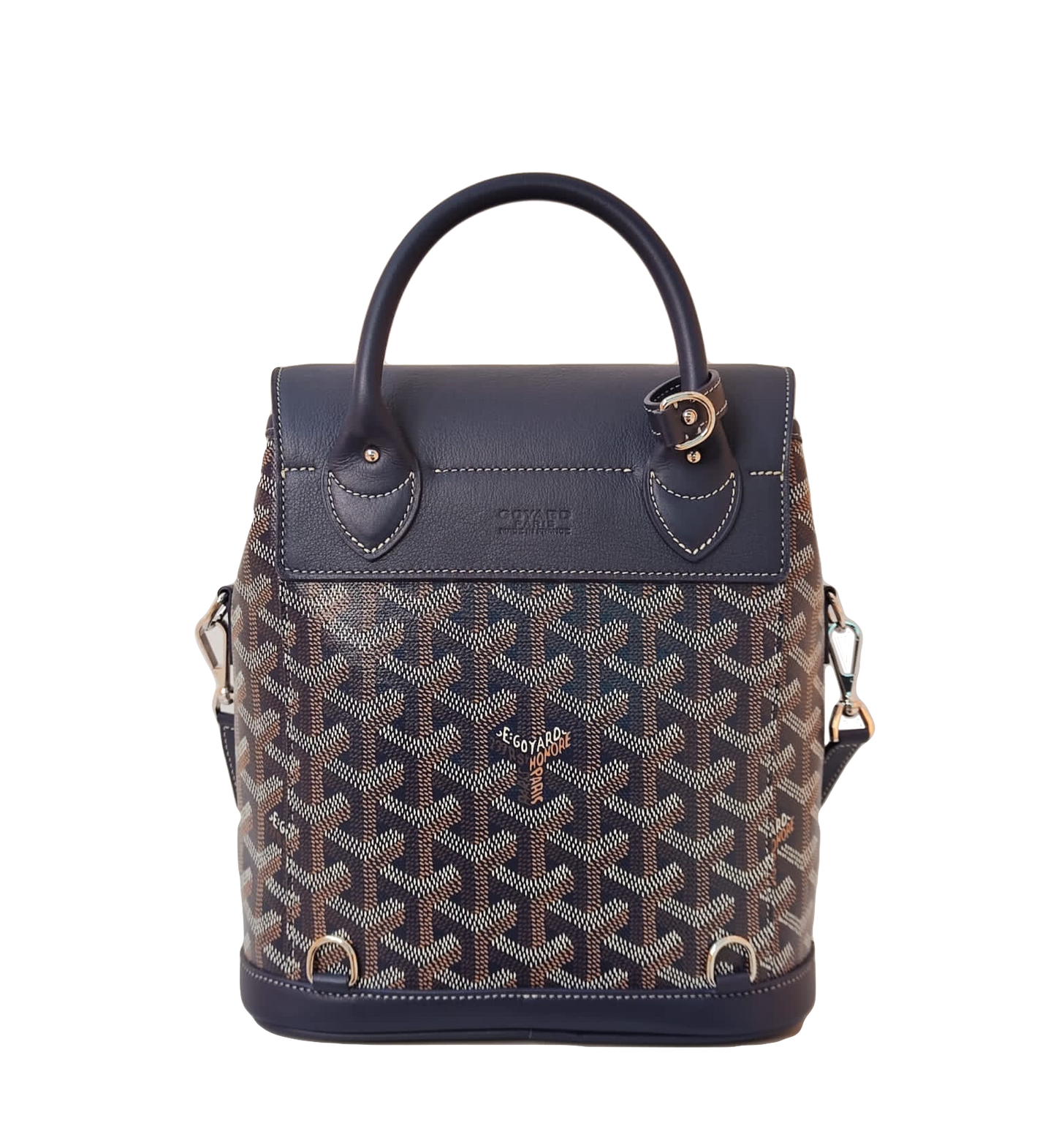 BLUE GOYARDINE SAC ALPIN MINI BACKPACK BAG