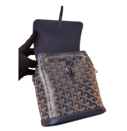 BLUE GOYARDINE SAC ALPIN MINI BACKPACK BAG