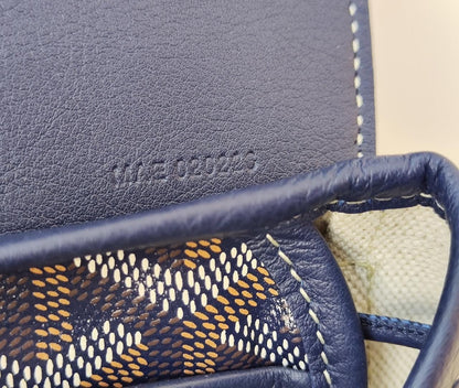 BLUE GOYARDINE SAC ALPIN MINI BACKPACK BAG