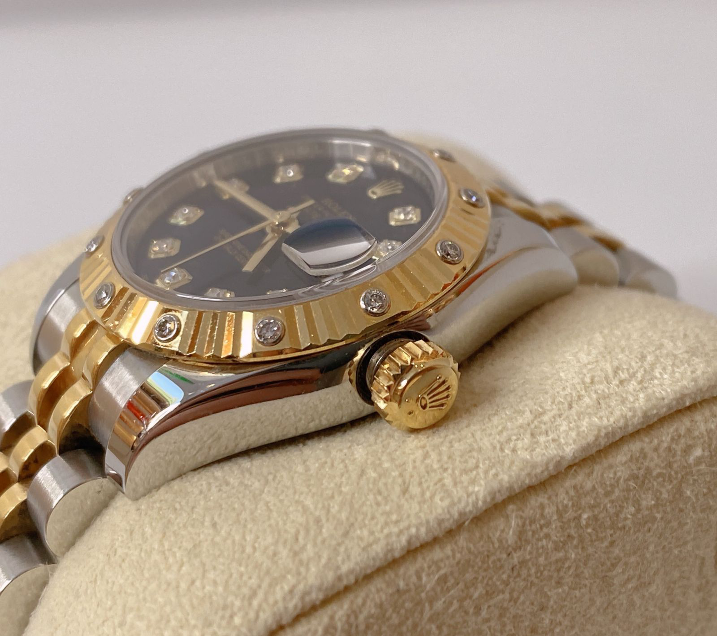 DATEJUST 18K YELLOW GOLD AND STEEL DIAMOND 26MM 179313