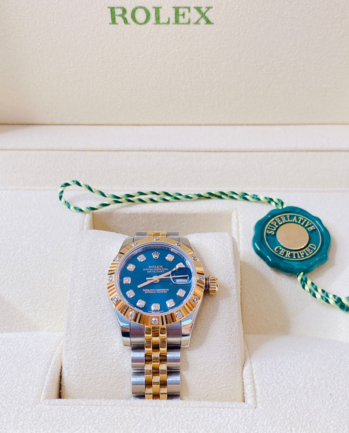 DATEJUST 18K YELLOW GOLD AND STEEL DIAMOND 26MM 179313