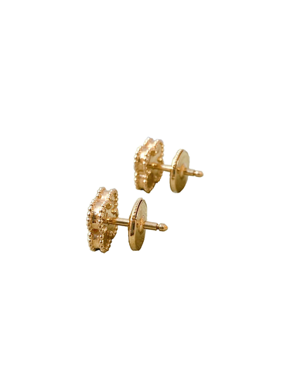 18K ROSE GOLD AND CARNELIAN SWEET ALHAMBRA EARSTUDS