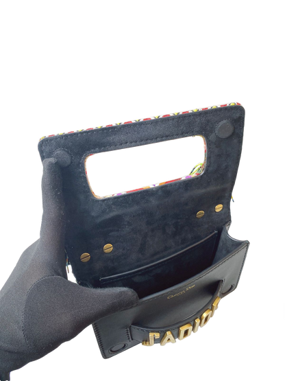 MULTICOLOR EMBELLISHED JADIOR FLAP BAG