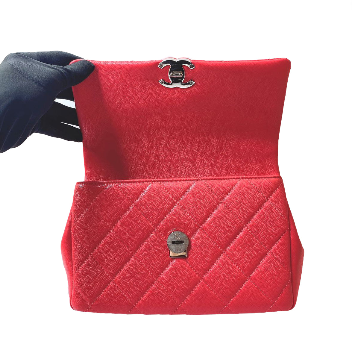 PINK CAVIAR LEATHER MY EVERYTHING FLAP BAG