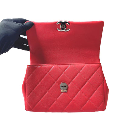 PINK CAVIAR LEATHER MY EVERYTHING FLAP BAG