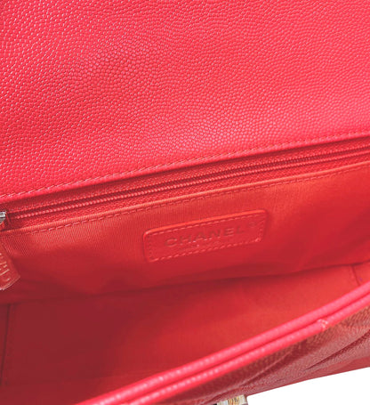 PINK CAVIAR LEATHER MY EVERYTHING FLAP BAG