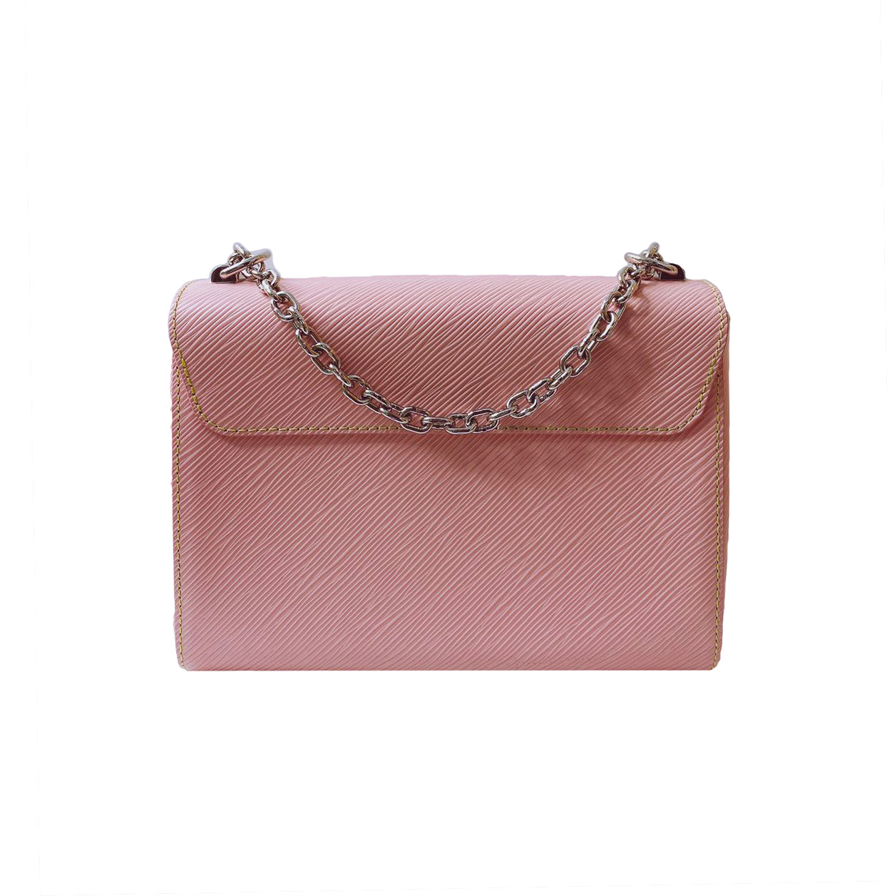 PINK EPI LEATHER MM TWIST HAND BAG