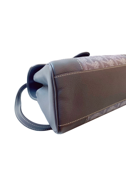 GRAY GOYARDINE MINI SAIGON HANDBAG