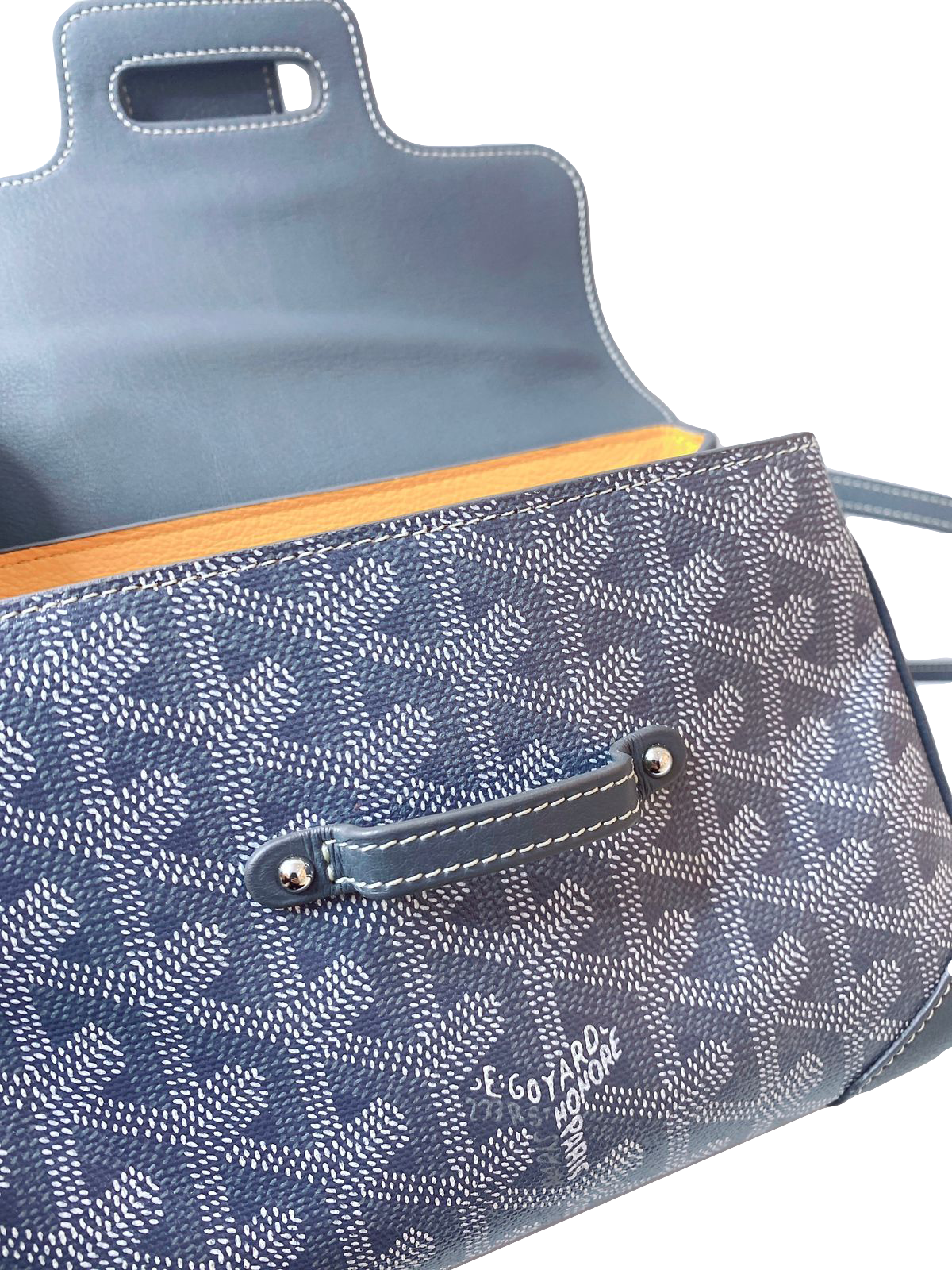 GRAY GOYARDINE MINI SAIGON HANDBAG