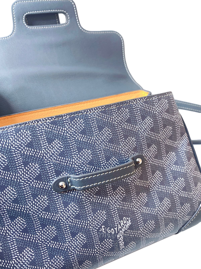 GRAY GOYARDINE MINI SAIGON HANDBAG