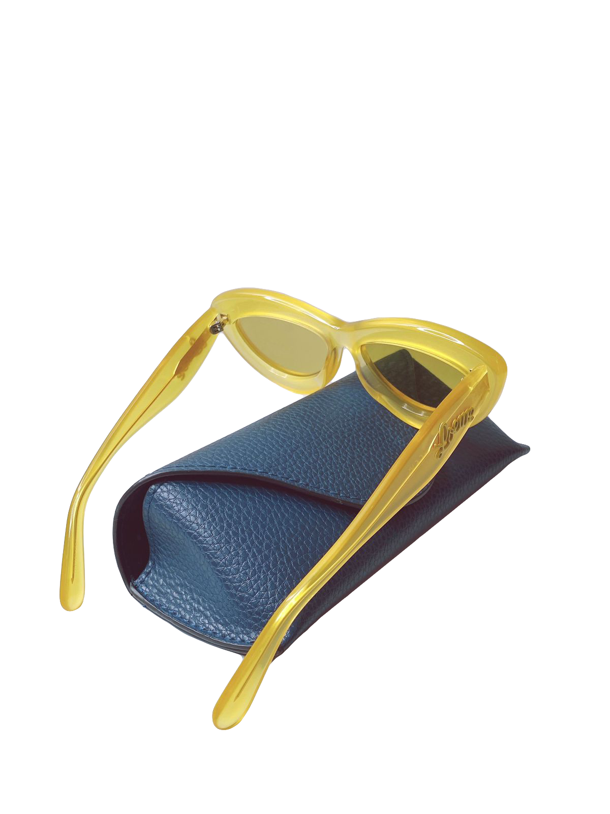 YELLOW CATEYE SUNGLASSES IN ACETATE