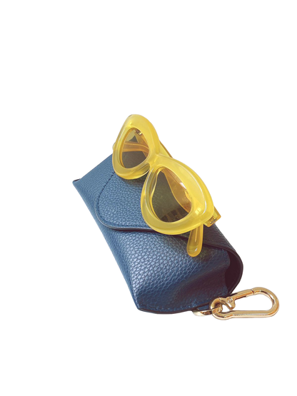 YELLOW CATEYE SUNGLASSES IN ACETATE
