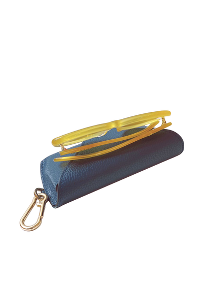 YELLOW CATEYE SUNGLASSES IN ACETATE