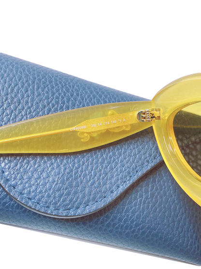 YELLOW CATEYE SUNGLASSES IN ACETATE