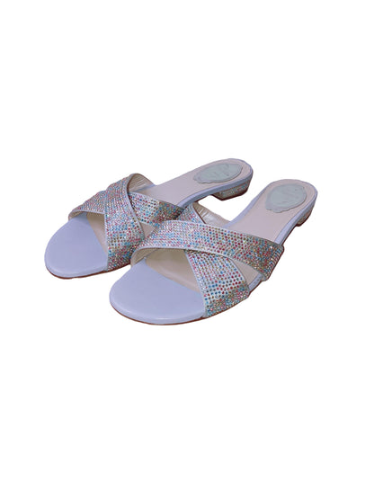 MULTICOLOR STONES SANDALS 38