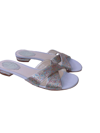 MULTICOLOR STONES SANDALS 38