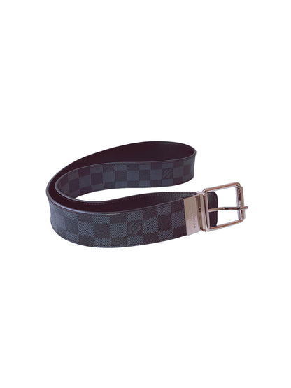 DAMIER PRINT M9156 35MM REVERSIBLE BELT 85CM