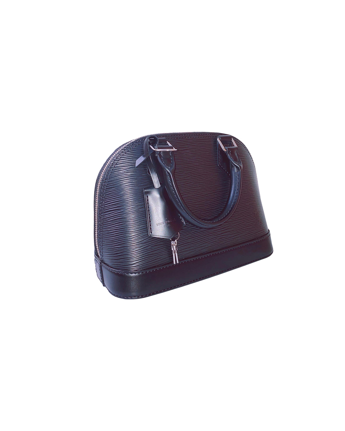 BLACK EPI LEATHER ALMA BB BAG