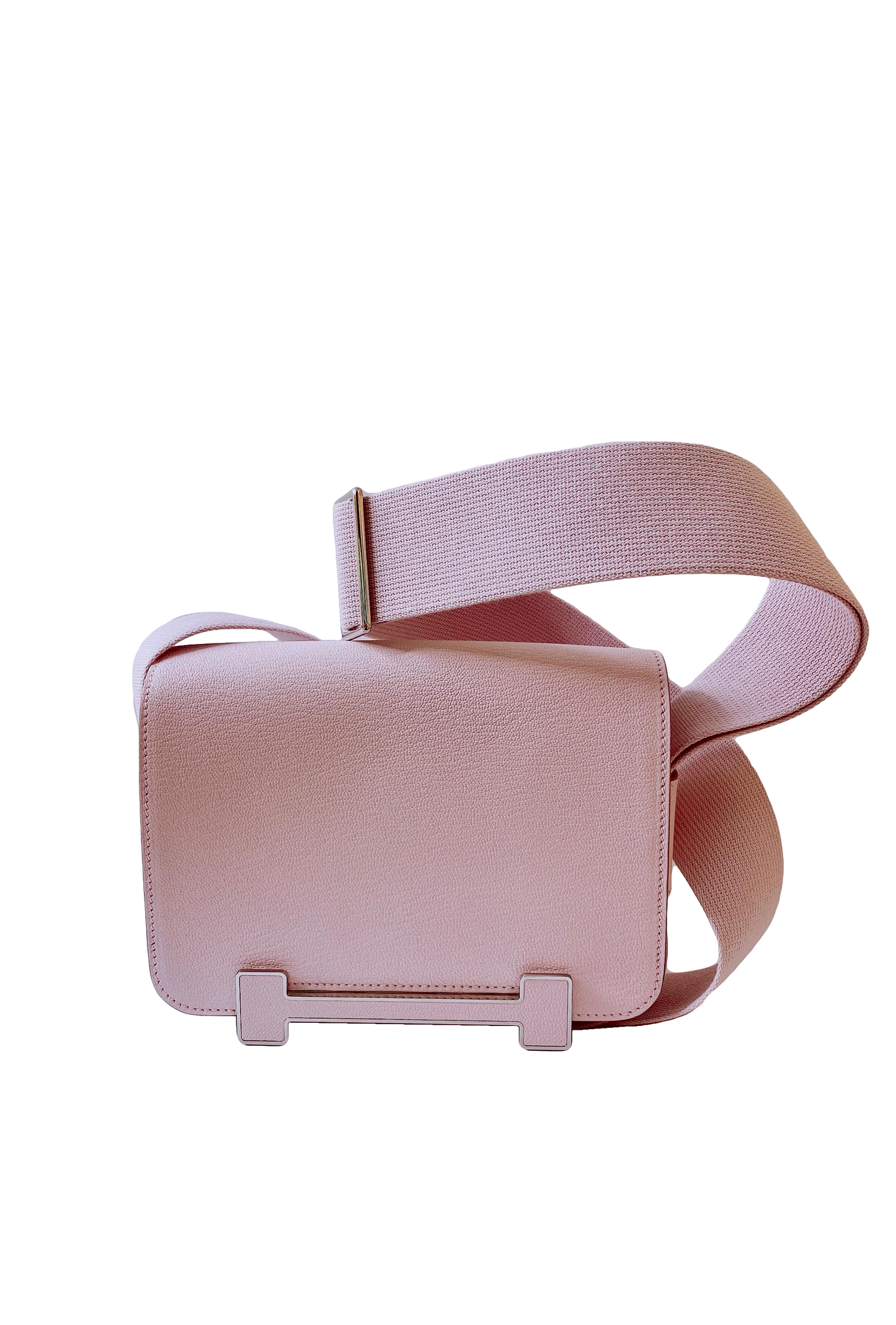 MAUVE PALE CHEVRE MYSORE GETA BAG PALLADIUM HARDWARE