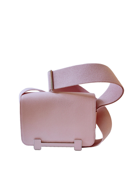 MAUVE PALE CHEVRE MYSORE GETA BAG PALLADIUM HARDWARE