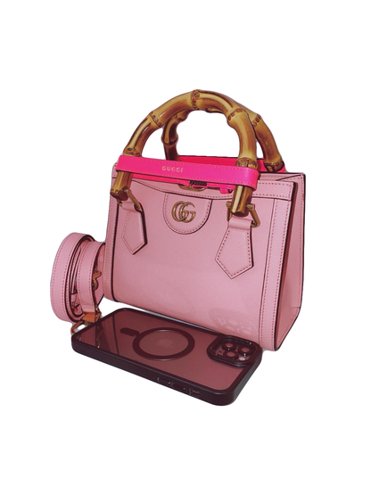 PINK DIANA MINI TOTE BAG