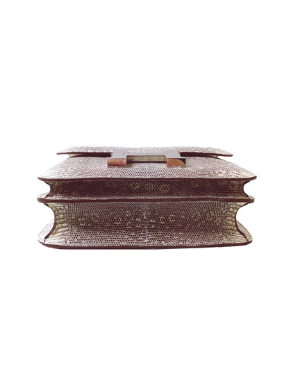 CONSTANCE III MINI 18 OMBRE LIZARD PALLADIUM HARDWARE